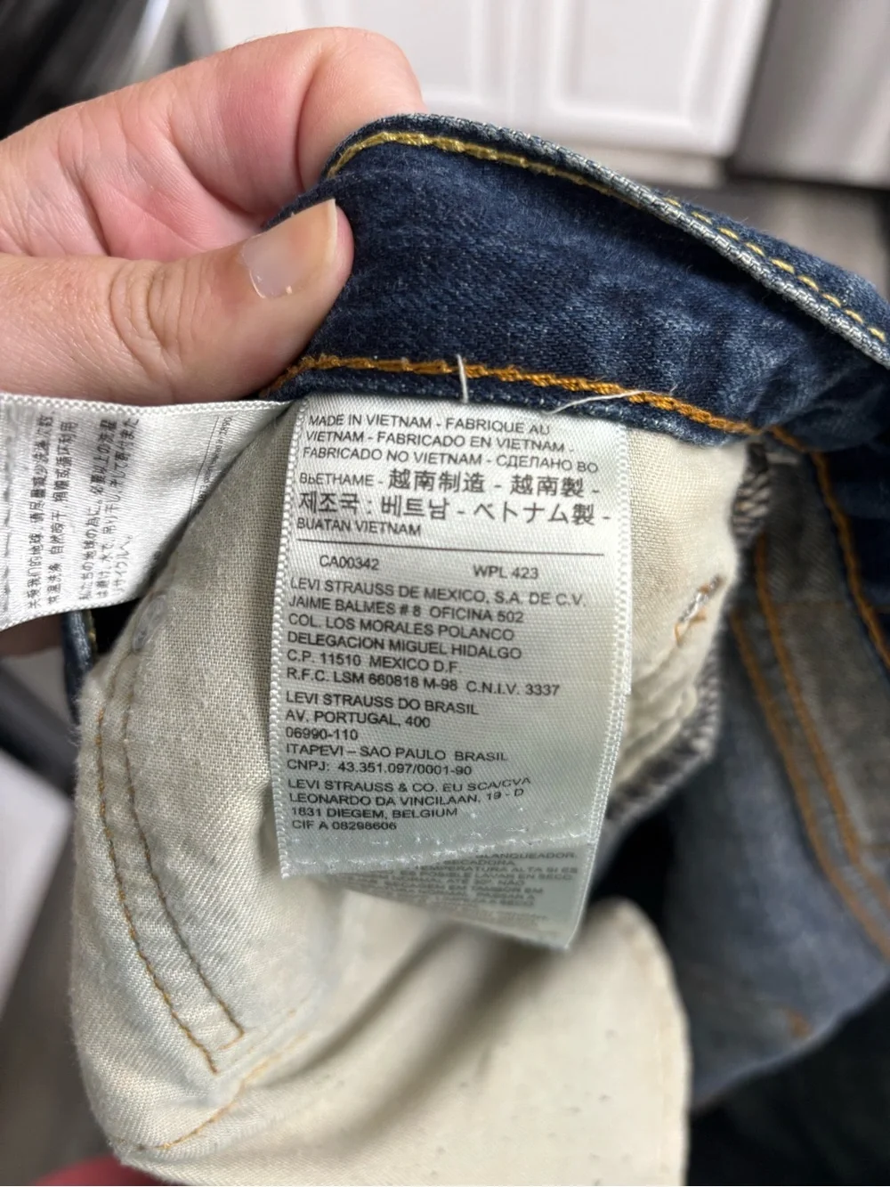 Levi's 505 Men's Dark Blue Straight-Leg Jeans